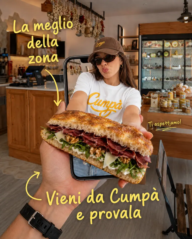 Contenuto realizzato da Evomarketing per Cumpà